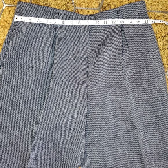 VTG Liz Claiborne 100% Wool Oversize Pleated Pants Trousers High Rise SZ 14P - Picture 15 of 15